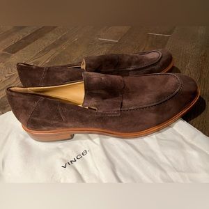 Vince Brown Suede Loafers - Men